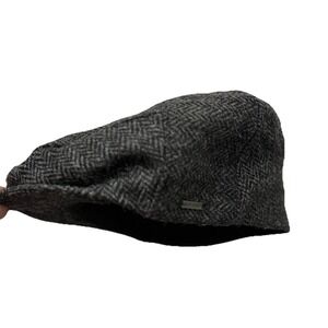 John Hanly Biddy Murphy Irish Wool Newsboy Cabbie Hat Cap 7 1/8 M 58 Herringbone